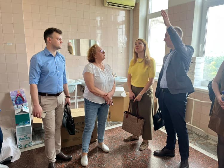 Завершено першу фазу ремонту Всеукраїнського центру материнства та дитинства НАМН України